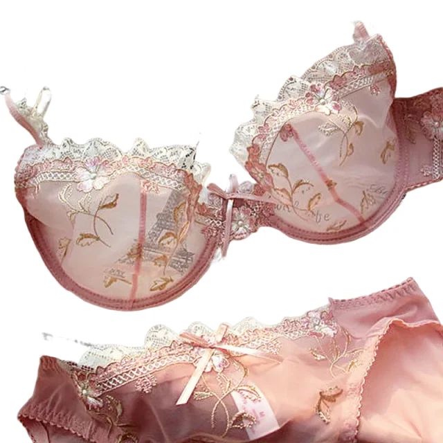 KUCLUT Luxury French Pure Desire White Lace Thin Sexy Gauze Underwear Set Embroidery Girl Push-up Bra Big Size Big Breasts Small
KUCLUT Luxury French Pure Desire White Lace Thin Sexy Gauze Underwear Set Embroidery Girl Push-up Bra Big Size Big Breasts Small