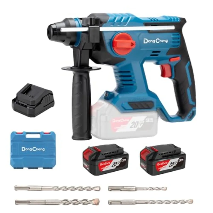 20V Max Cordless Rotary Hammer Drill 7/8" SDS-Plus 4 Application Modes Brushless 2.1 Joules Cordless Demolition Hamme
20V Max Cordless Rotary Hammer Drill 7/8" SDS-Plus 4 Application Modes Brushless 2.1 Joules Cordless Demolition Hamme