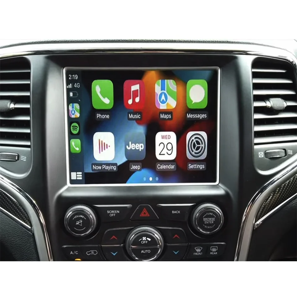 Обновленный автомобильный радиоприемник, видео интерфейс для IOS CarPlay для Jeep Cherokee /Grand Cherokee Uconnect, система 8,4 дюйма, Реверсивный адаптер
Обновленный автомобильный радиоприемник, видео интерфейс для IOS CarPlay для Jeep Cherokee /Grand Cherokee Uconnect, система 8,4 дюйма, Реверсивный адаптер