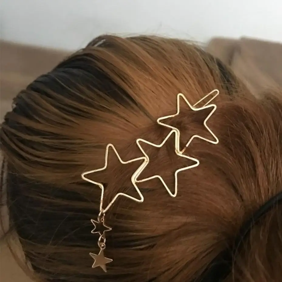 Women Ladies Popular Hollow Star Tassel Hairpin Hair Pin Hair Clips New High Quality Hair Accessories
Women Ladies Popular Hollow Star Tassel Hairpin Hair Pin Hair Clips New High Quality Hair Accessories