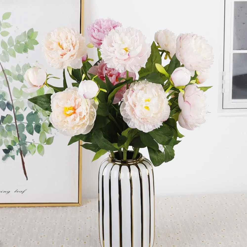 3 Heads Cotton Rose Artificial Peony Flower Handmade Real Touch Simulation Big Peony Artificial Realistic Fake Flower
3 Heads Cotton Rose Artificial Peony Flower Handmade Real Touch Simulation Big Peony Artificial Realistic Fake Flower