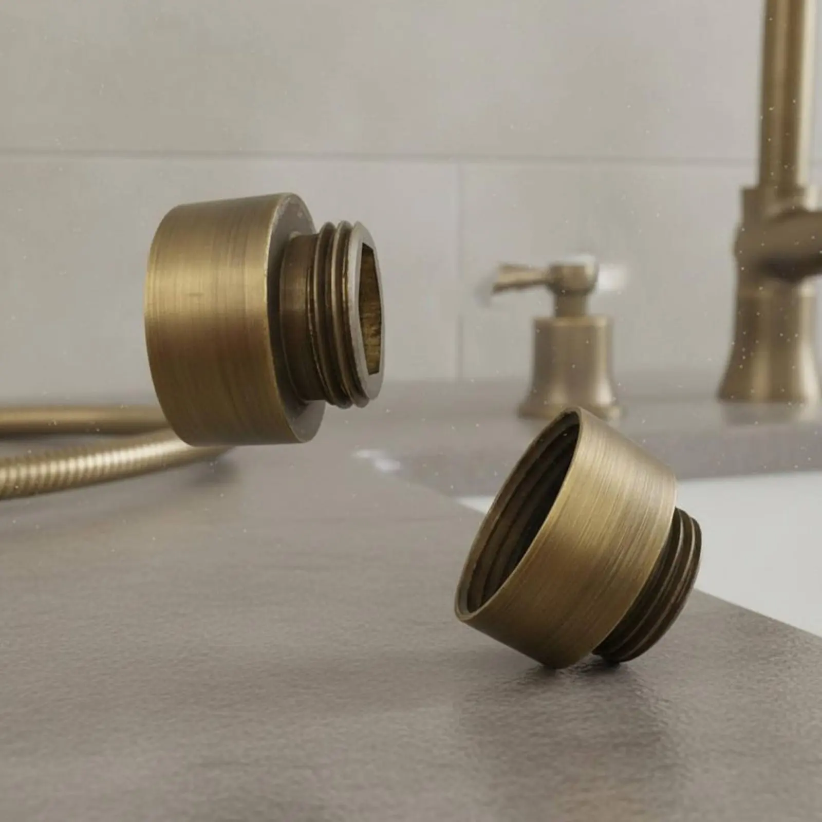 Antique Bronze Shower Hose Adapter Brass Pipe Reducer Faucet Connector Sturdy Duty for Bathroom, Kitchen
Antique Bronze Shower Hose Adapter Brass Pipe Reducer Faucet Connector Sturdy Duty for Bathroom, Kitchen