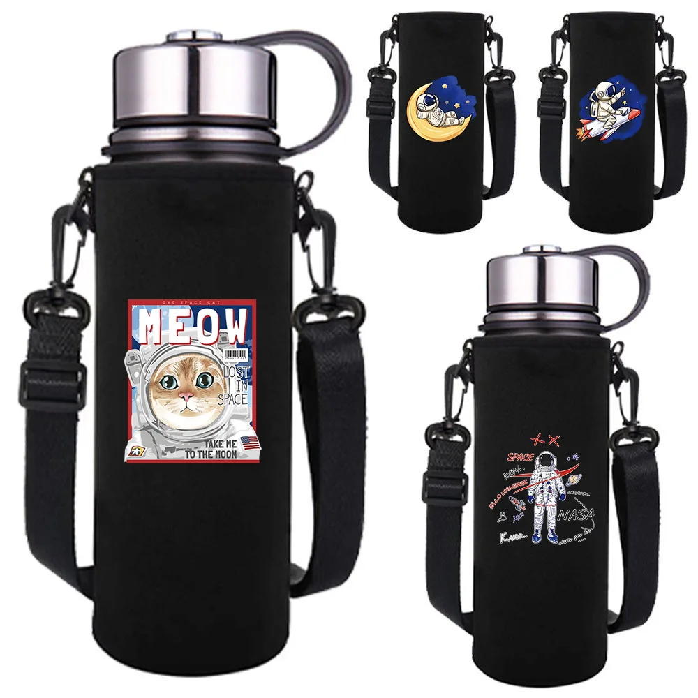 550-1500ML Insulated Water Bottle Sleeve Bag Cover Adjustable Strap Astronaut Pattern Water Cup Case Outdoor Travel Accessories
550-1500ML Insulated Water Bottle Sleeve Bag Cover Adjustable Strap Astronaut Pattern Water Cup Case Outdoor Travel Accessories