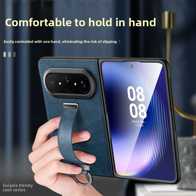 Wristband Stand Phone Casefor Huawei Pura x Max SULADA PU leather phone case with metal lens ring and ring stand for pura x max
Wristband Stand Phone Casefor Huawei Pura x Max SULADA PU leather phone case with metal lens ring and ring stand for pura x max