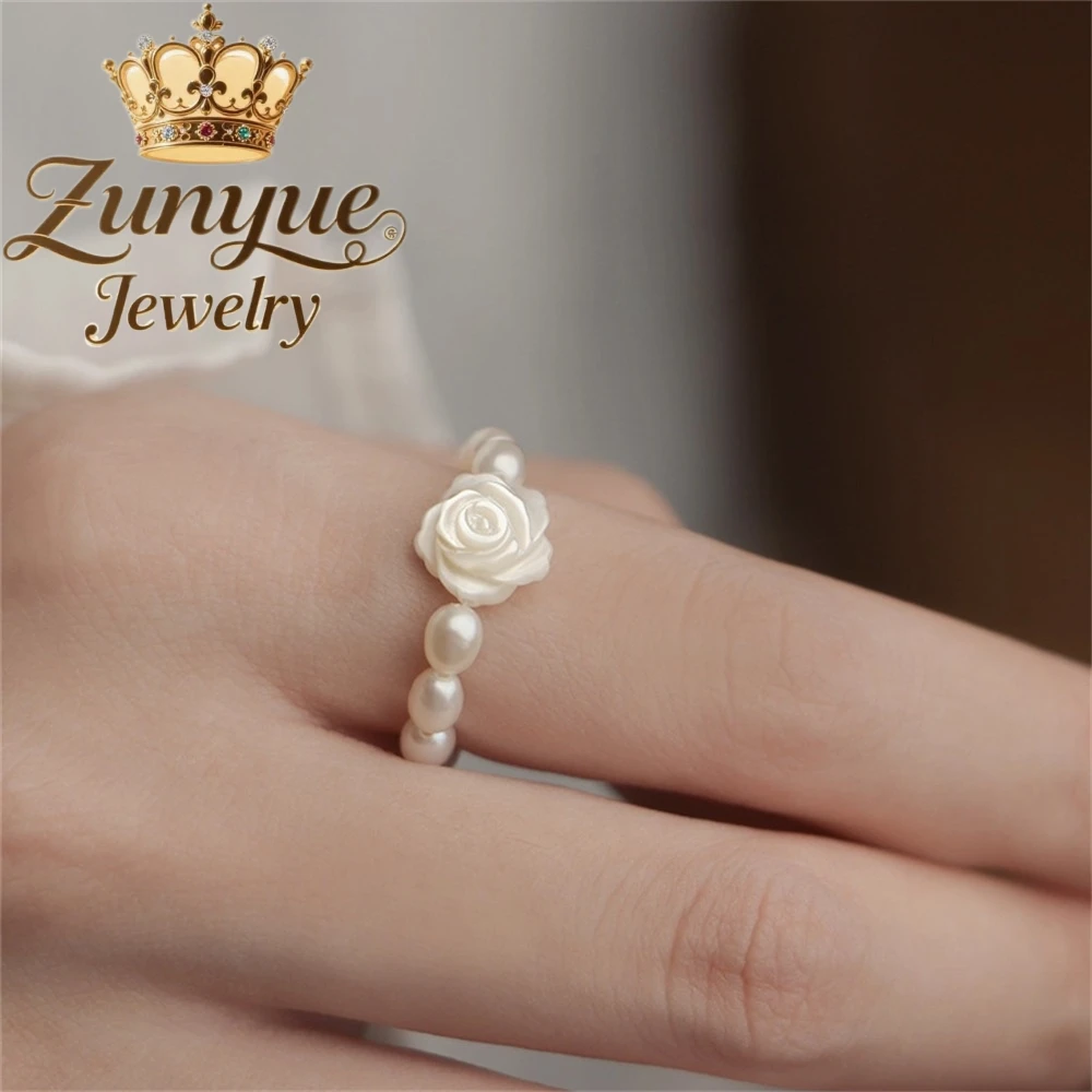 Rose Natural Freshwater Pearl Ring, A Light Luxury, Niche And High-End Beaded Ring Fashion Jewelry Charms Exquisite Best Selling
Rose Natural Freshwater Pearl Ring, A Light Luxury, Niche And High-End Beaded Ring Fashion Jewelry Charms Exquisite Best Selling