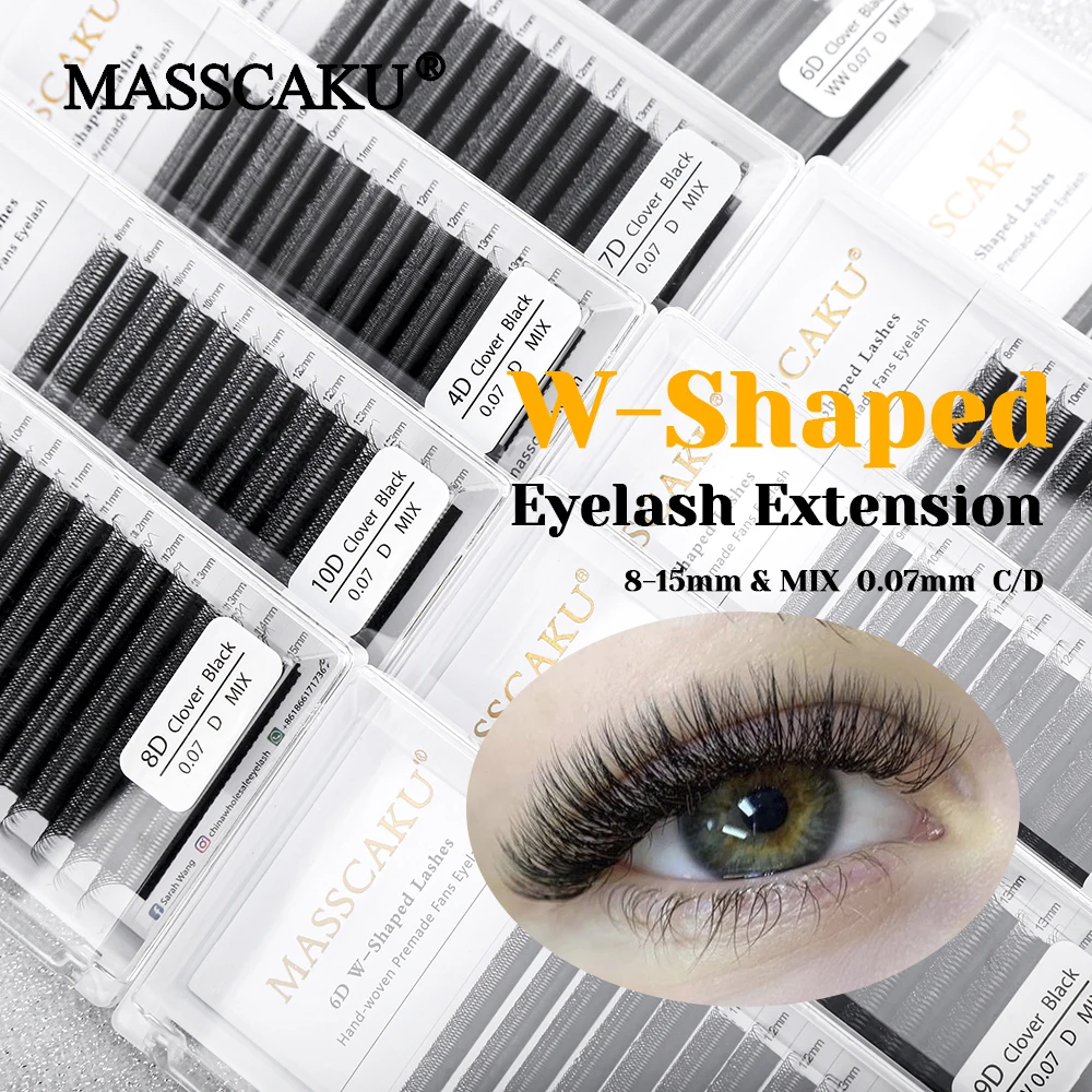 New Design C D Curl Matte Dark Black Full Dense W Shape Lashes 8-15mm and Mix Size Premade Volume Fans Eyelashes Easy to Grip
New Design C D Curl Matte Dark Black Full Dense W Shape Lashes 8-15mm and Mix Size Premade Volume Fans Eyelashes Easy to Grip