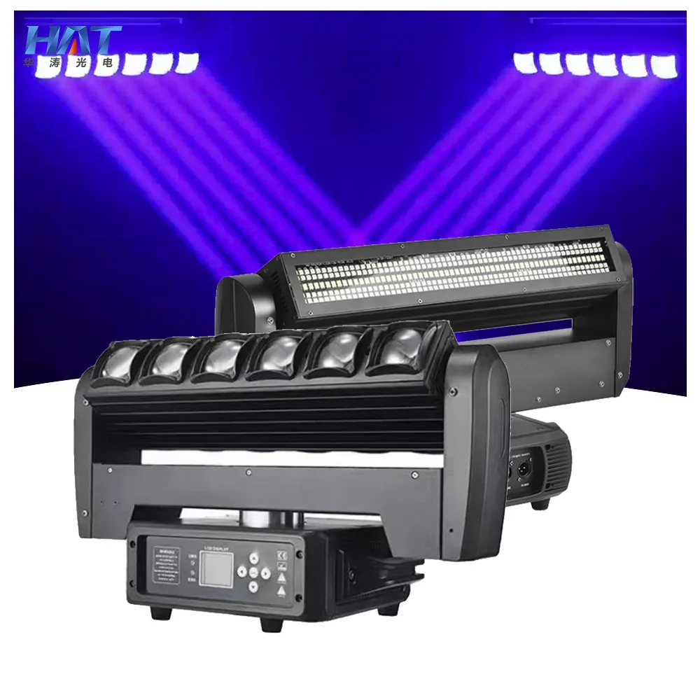 HAT 6X40W LED Bar Moving Head Beam Lights 6*40w Double Face With Strobe Lights RGBW 4IN1 35pcs*3w 5050 Led Beads DMX Bar Stage
HAT 6X40W LED Bar Moving Head Beam Lights 6*40w Double Face With Strobe Lights RGBW 4IN1 35pcs*3w 5050 Led Beads DMX Bar Stage