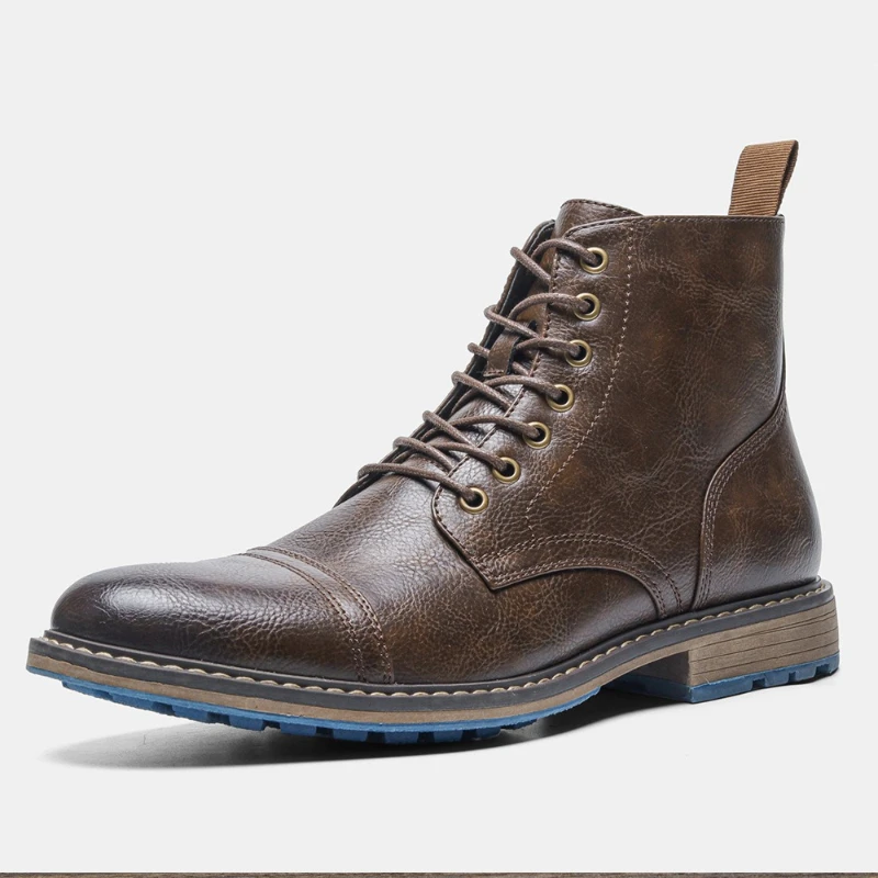 New Arrival Men's High Quality Ankle Street Boots Fashion Casual Work Boots Men Outdoor Cross-border Retro Tooling Boots for Man
New Arrival Men's High Quality Ankle Street Boots Fashion Casual Work Boots Men Outdoor Cross-border Retro Tooling Boots for Man