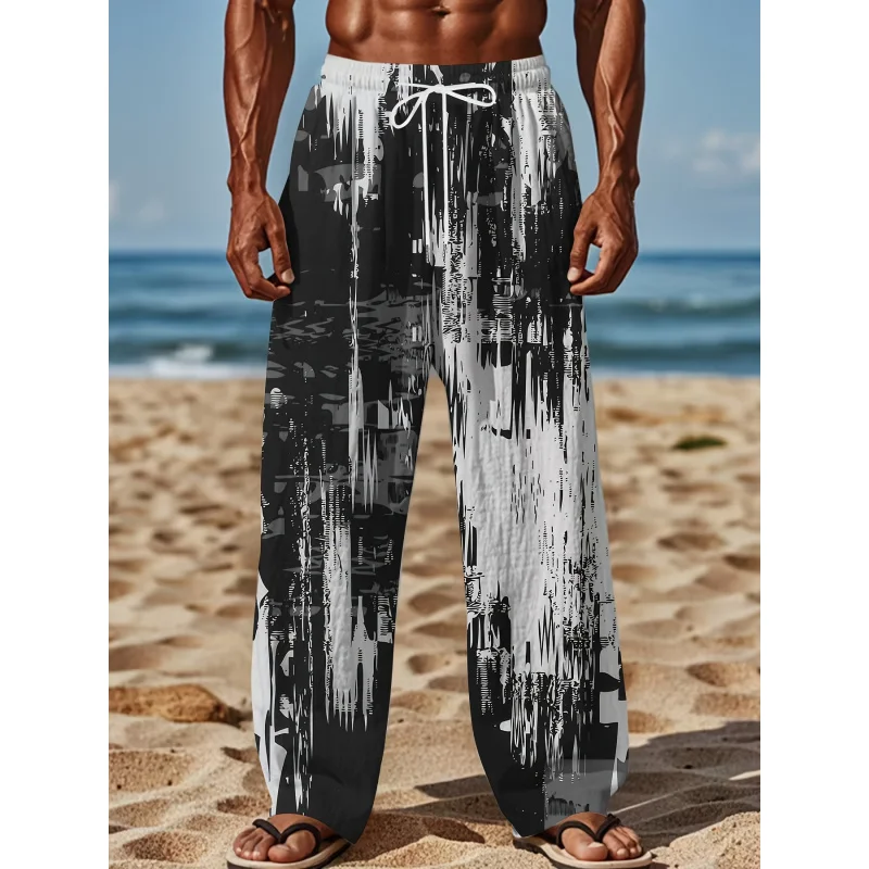 2025 MEN'S retro loose-fit straight-leg pants with abstract print casual drawstring waistperfect for summer outdoor activities
2025 MEN'S retro loose-fit straight-leg pants with abstract print casual drawstring waistperfect for summer outdoor activities