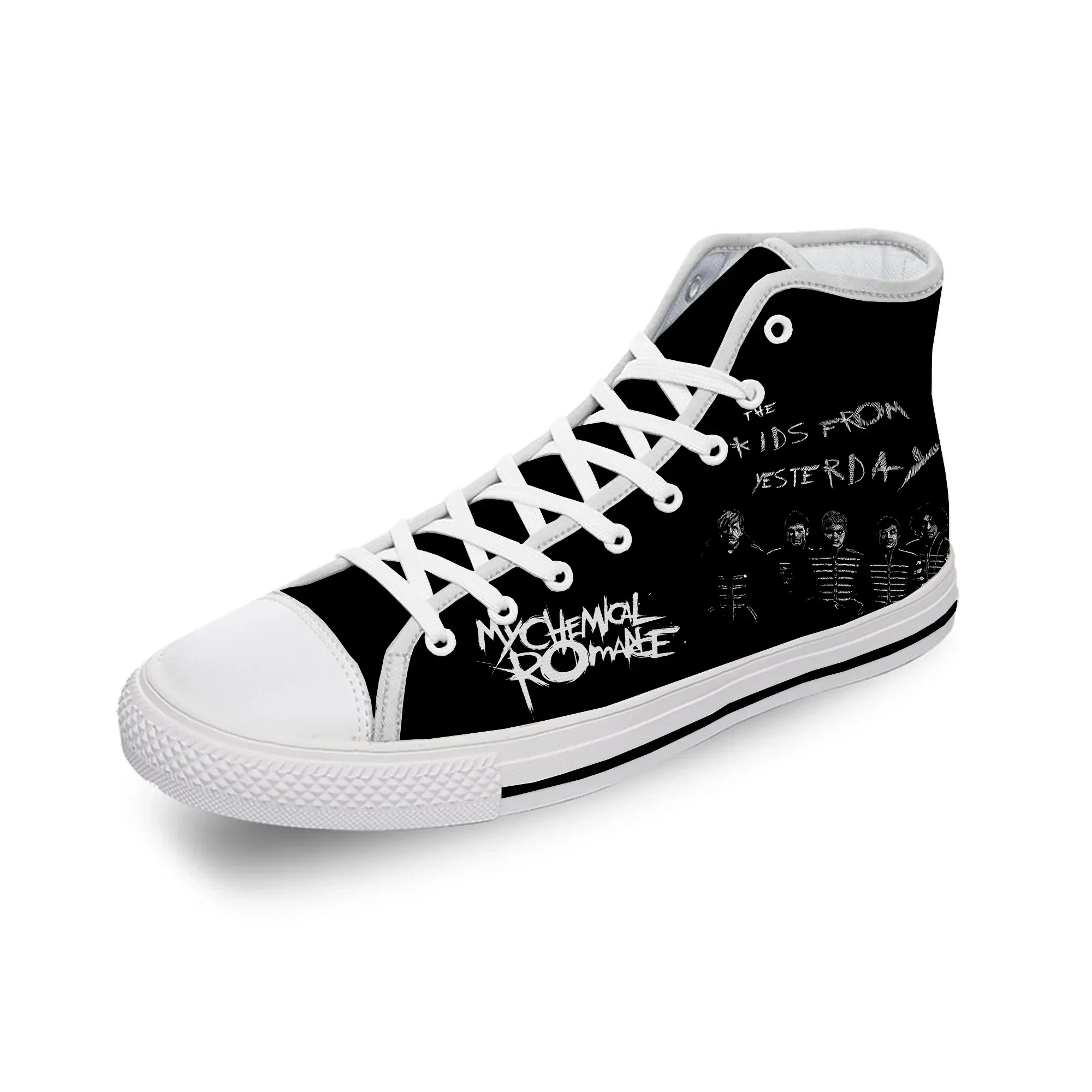 My Chemical Romance MCR Rock Band Повседневная тканевая обувь с 3D принтом, высокие парусиновые модные туфли для мужчин и женщин, дышащие кроссовки для подростков
My Chemical Romance MCR Rock Band Повседневная тканевая обувь с 3D принтом, высокие парусиновые модные туфли для мужчин и женщин, дышащие кроссовки для подростков