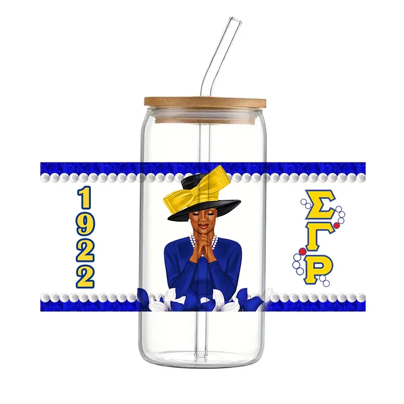 Sigma Gamma Rho Sorority Design SgRho Transfers Decals Black Women For 16oz Glass Cup Wrap Stickers UV DTF Transfer Sticker
Sigma Gamma Rho Sorority Design SgRho Transfers Decals Black Women For 16oz Glass Cup Wrap Stickers UV DTF Transfer Sticker