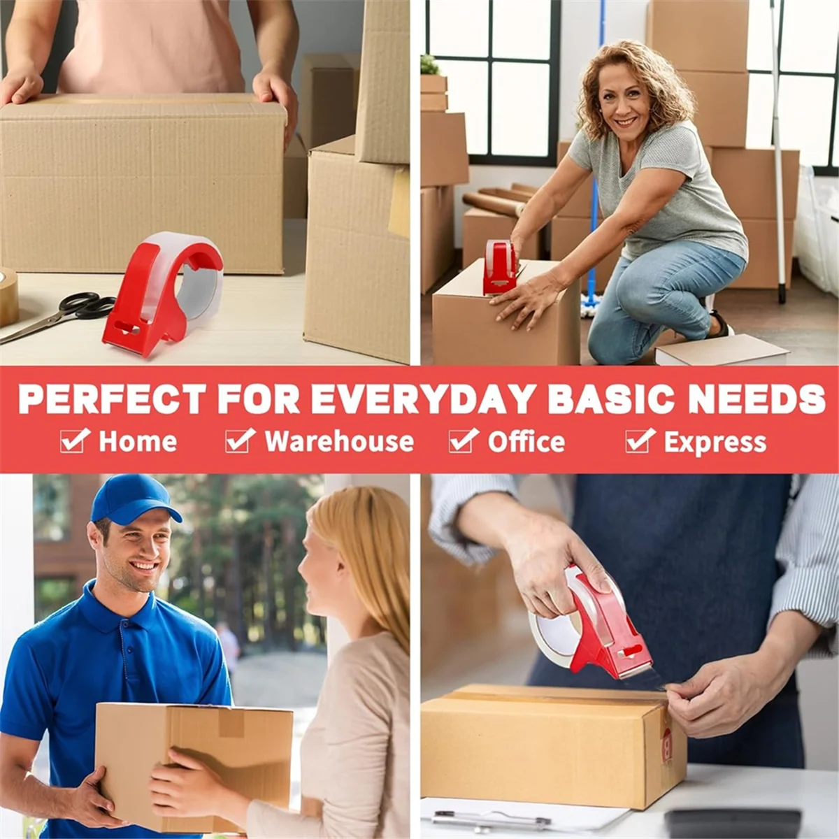 2Rolls Packing Tapes with 2 Refillable Dispenser,Heavy Duty Packaging Tape 1.88 Inch X 55Yards,Adhesive Packaging Tape
2Rolls Packing Tapes with 2 Refillable Dispenser,Heavy Duty Packaging Tape 1.88 Inch X 55Yards,Adhesive Packaging Tape