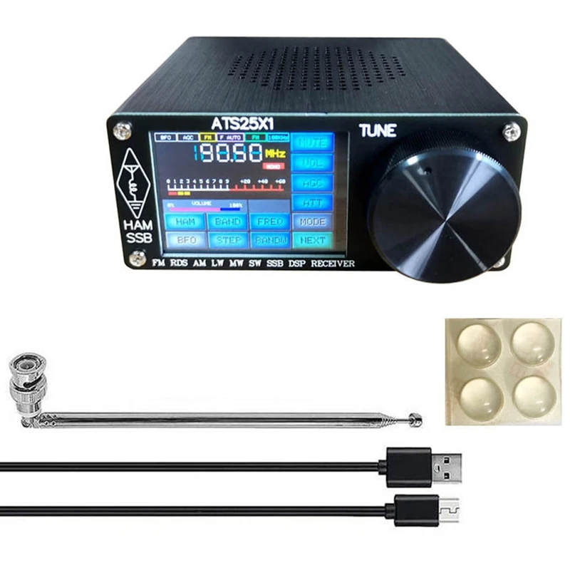 Ats-25X1 Spectrum Scan Receiver Full Band Radio Adjustable Brightness With 2.4 Inch Touchable Color Screen
Ats-25X1 Spectrum Scan Receiver Full Band Radio Adjustable Brightness With 2.4 Inch Touchable Color Screen