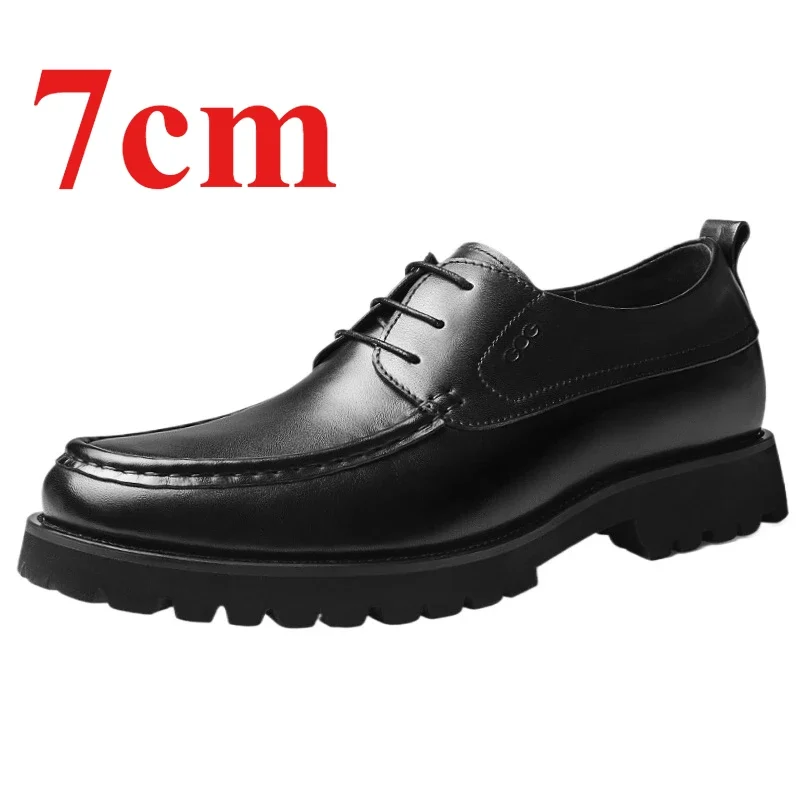 Height Increasing Derby Shoes for Men's 7cm British Business Genuine Leather Men's Dress Shoes Comfortable Casual Elevated Shoes
Height Increasing Derby Shoes for Men's 7cm British Business Genuine Leather Men's Dress Shoes Comfortable Casual Elevated Shoes