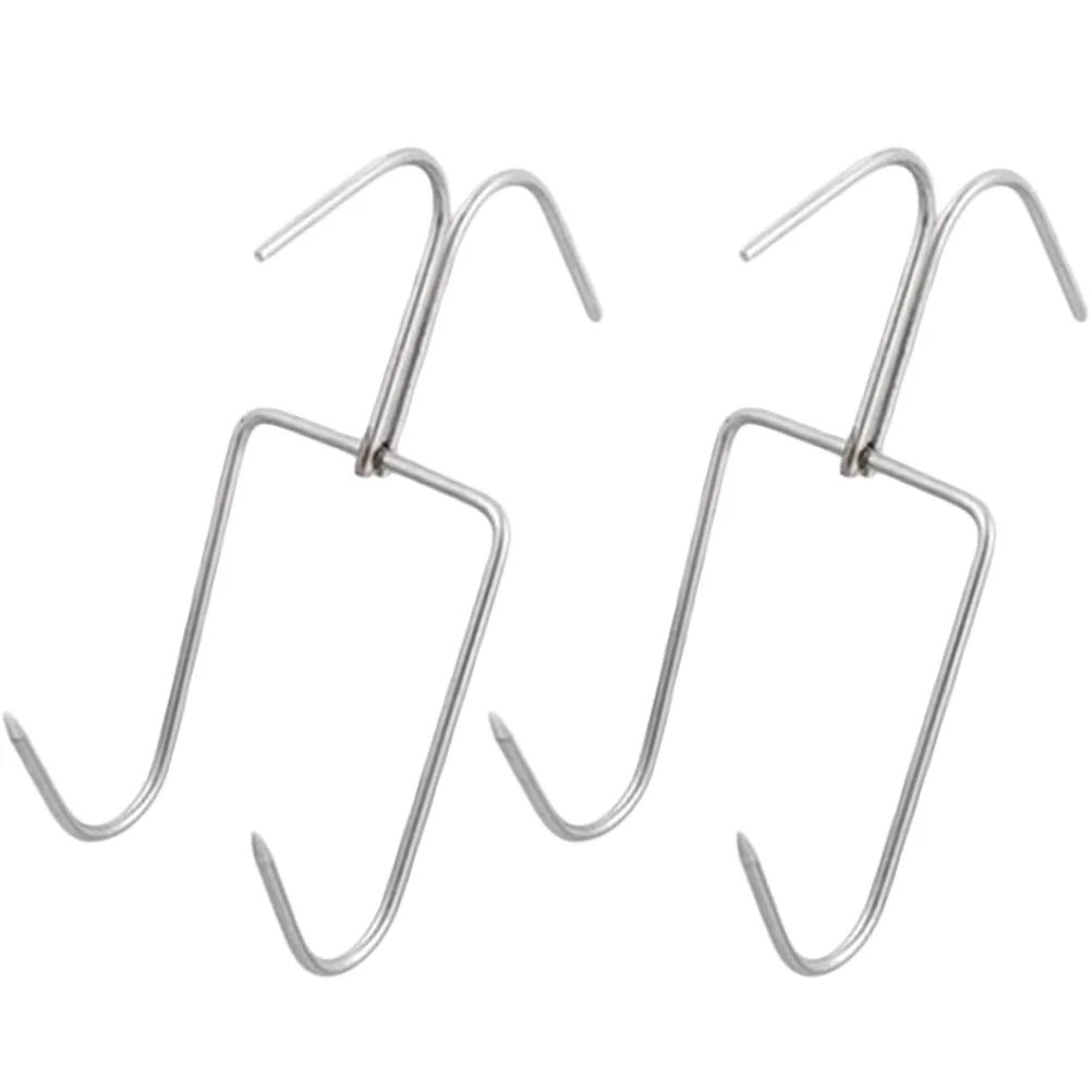 2Pcs StainlessSteelHooks HeavyDuty ChickenHooks SausageHanger PotHooks BBQHooks KitchenGadgets StorageRack MetalHooks
2Pcs StainlessSteelHooks HeavyDuty ChickenHooks SausageHanger PotHooks BBQHooks KitchenGadgets StorageRack MetalHooks