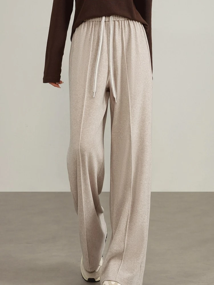 SENTUBILA Women's Sportswear Autumn Solid Minimalist Casual Wide-leg Pants Drawstring Waist Loose Full-length Pants 153KD3495
SENTUBILA Women's Sportswear Autumn Solid Minimalist Casual Wide-leg Pants Drawstring Waist Loose Full-length Pants 153KD3495