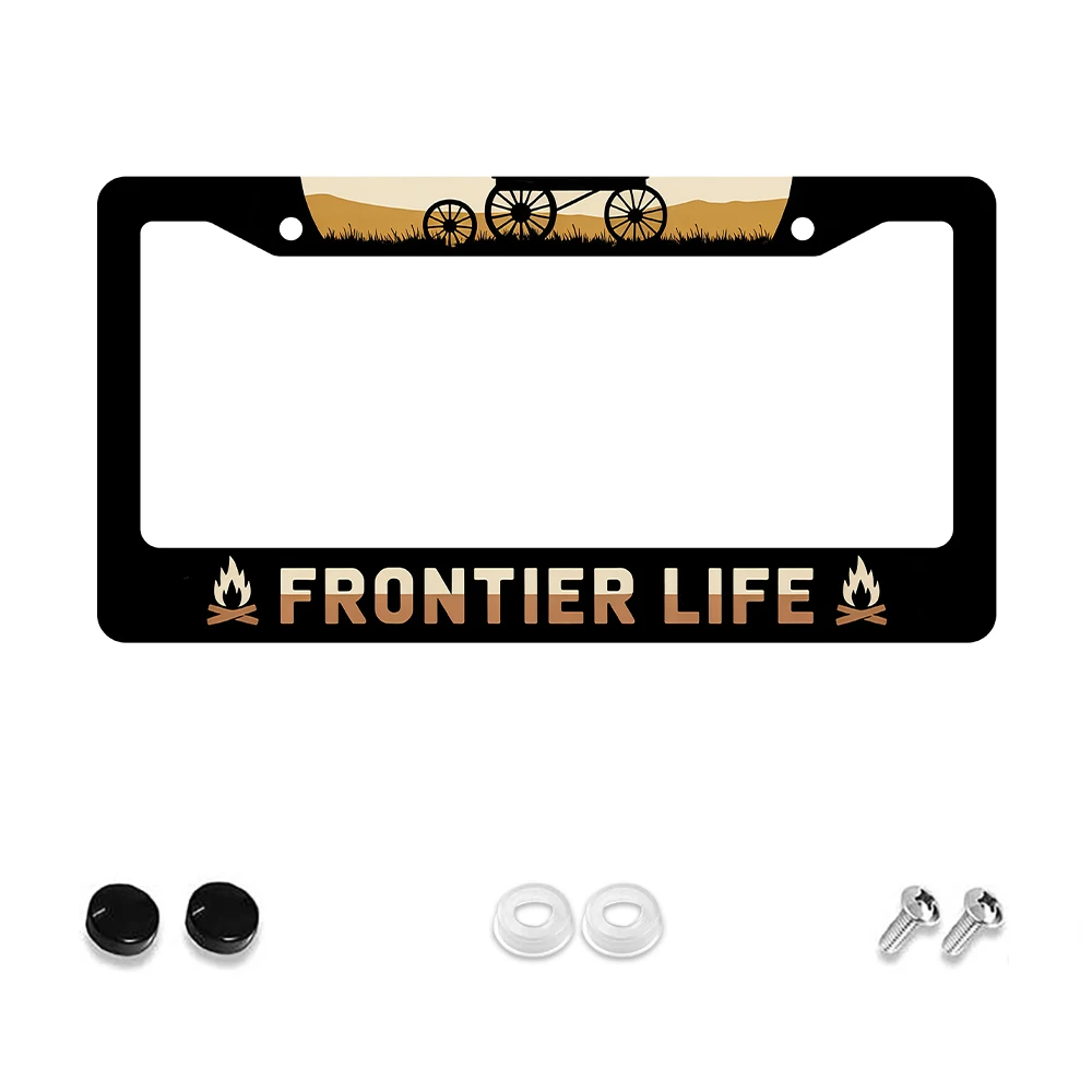 1 шт. черная алюминиевая рамка номерного знака с 2 отверстиями и рисунком «Frontier Life», ретро и уникальный подарок для украшения автомобиля, 6x12 дюймов,
1 шт. черная алюминиевая рамка номерного знака с 2 отверстиями и рисунком «Frontier Life», ретро и уникальный подарок для украшения автомобиля, 6x12 дюймов,