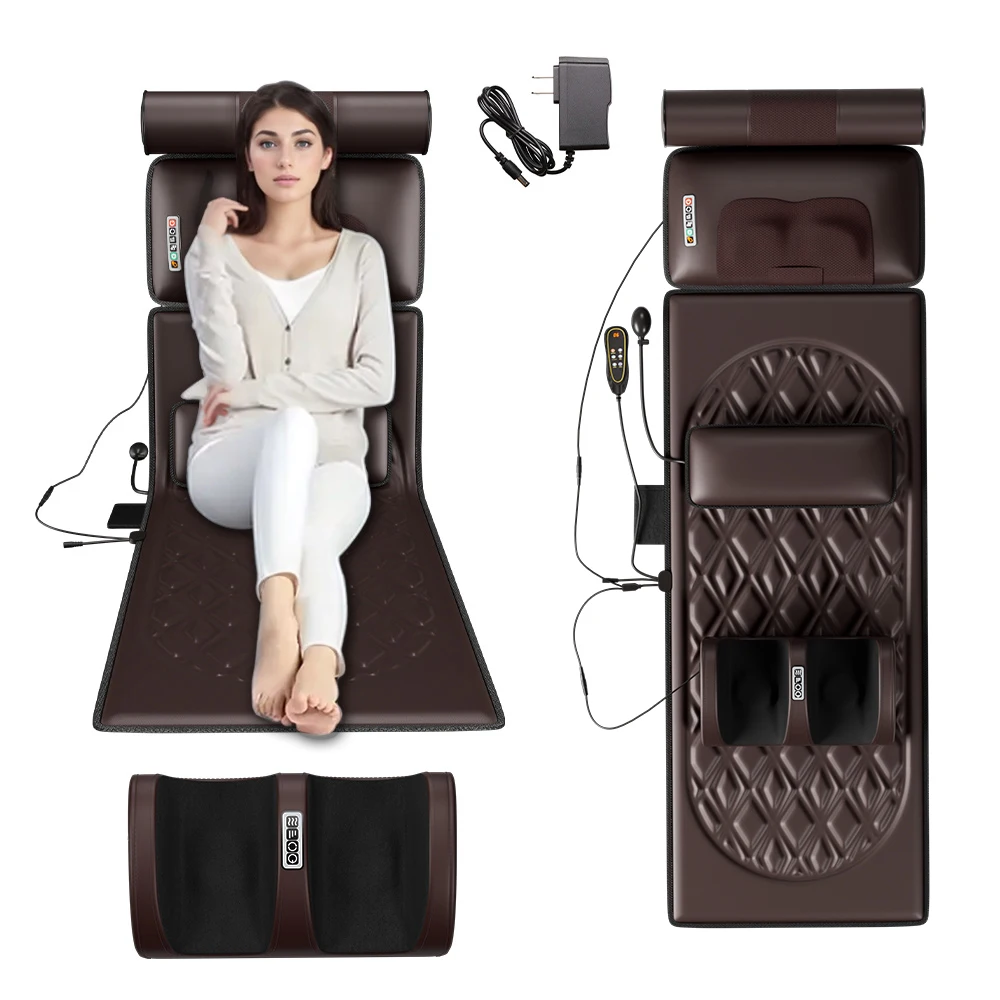 Massage Mat with Heat, Full Body Vibration Massage Pad with Shiatsu Neck & Foot Massager, for Neck, Back, Waist, Legs Relaxation
Massage Mat with Heat, Full Body Vibration Massage Pad with Shiatsu Neck & Foot Massager, for Neck, Back, Waist, Legs Relaxation