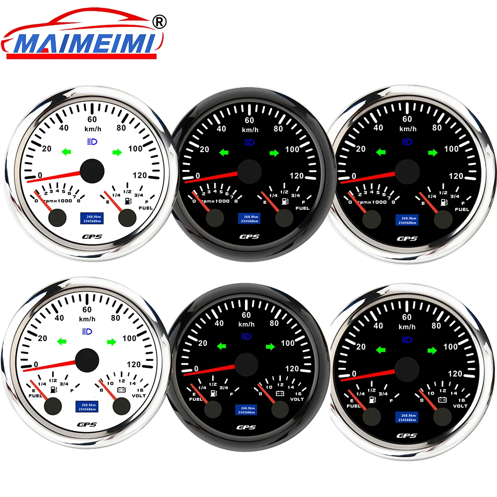 3 in 1 Gauge with 7 Color Backlight Speedometer Tachometer Fuel Gauge Waterproof Pointer Gauge with GPS Cable for 12V Car Boat
3 in 1 Gauge with 7 Color Backlight Speedometer Tachometer Fuel Gauge Waterproof Pointer Gauge with GPS Cable for 12V Car Boat