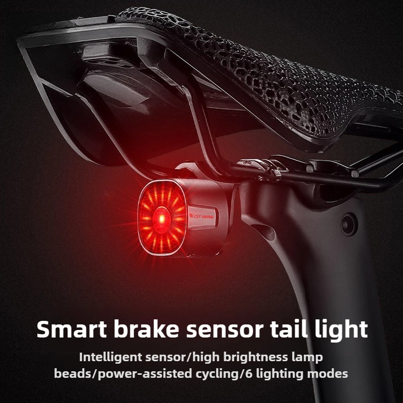 Intelligent induction brake tail light road mountain bike night riding light highlight waterproof warning light
Intelligent induction brake tail light road mountain bike night riding light highlight waterproof warning light