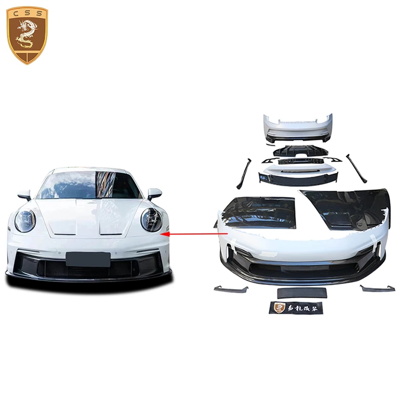 For Porsche 911 992 Carrera 991.2 GT3 Style Car Front Rear Bumper Side Skirts Wing Spoiler Engine Hood Bonnet Cover BodyKits
For Porsche 911 992 Carrera 991.2 GT3 Style Car Front Rear Bumper Side Skirts Wing Spoiler Engine Hood Bonnet Cover BodyKits