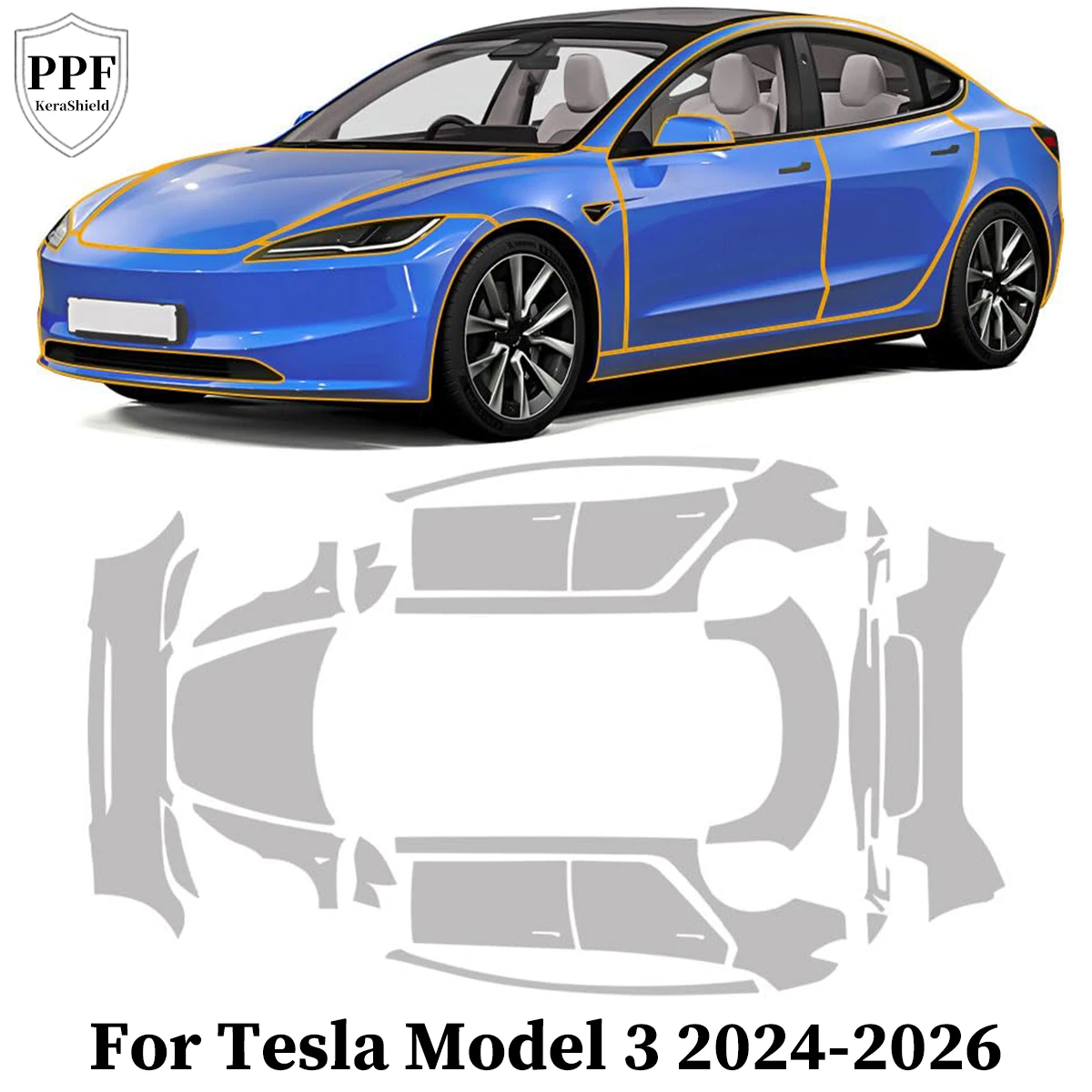 Anti-Scratch TPU Protective Film For Tesla Model 3 Highland 2024 2025 Car Paint Protection Film Pre-cut PPF Clear Exterior Cover
Anti-Scratch TPU Protective Film For Tesla Model 3 Highland 2024 2025 Car Paint Protection Film Pre-cut PPF Clear Exterior Cover