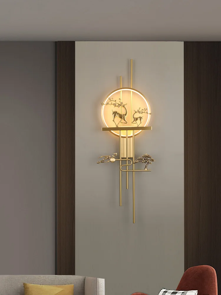 Full copper wall lamp modern minimalist living room TV sofa background wall lamp creative bedside stairwell grille wall lamp
Full copper wall lamp modern minimalist living room TV sofa background wall lamp creative bedside stairwell grille wall lamp