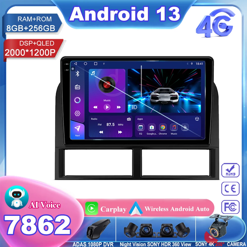 7862 Android 13 для Jeep Grand Cherokee II WJ 1998 - 2004 автомобильный мультимедийный плеер No 2din DVD GPS навигация высокопроизводительный процессор
7862 Android 13 для Jeep Grand Cherokee II WJ 1998 - 2004 автомобильный мультимедийный плеер No 2din DVD GPS навигация высокопроизводительный процессор