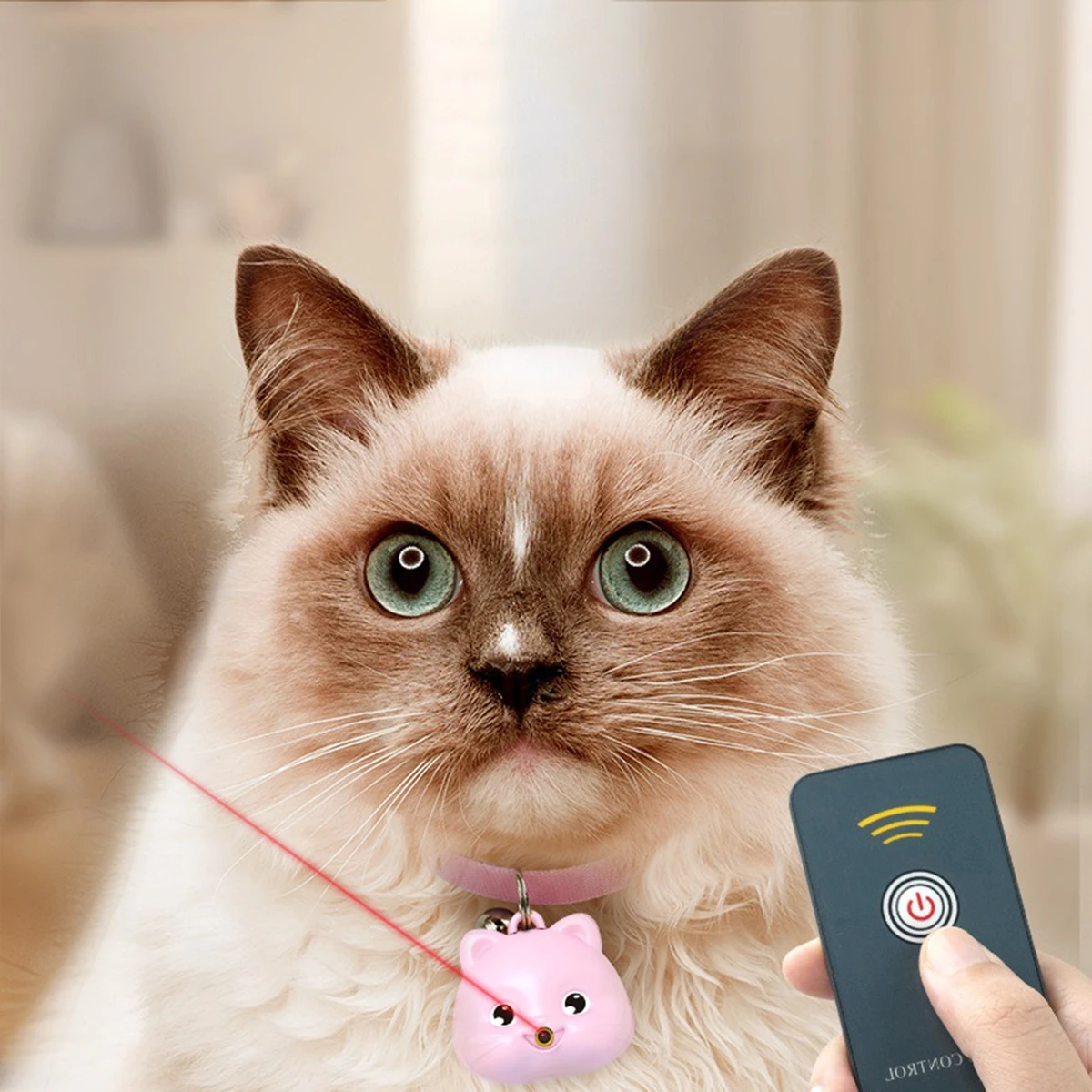 Interactive Cat Toy with Remote - Infrared Hanging Necklace for Exercise & Mental Stimulation
Interactive Cat Toy with Remote - Infrared Hanging Necklace for Exercise & Mental Stimulation