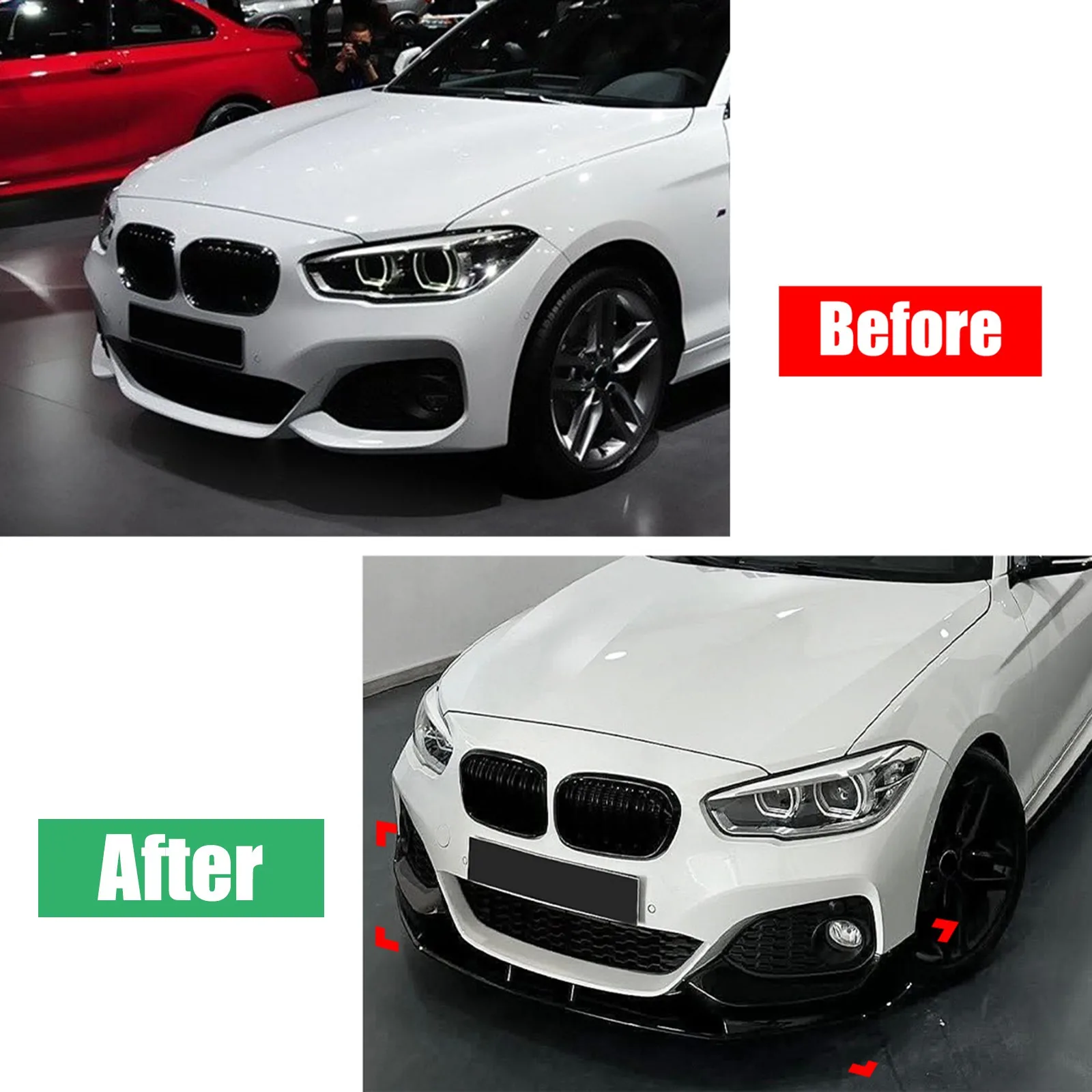 Car Front Bumper Lip Spoiler Splitter Gloss Black Body Kits Tuning For BMW 1 Series F20 F21 LCI M Sport 2015-2019
Car Front Bumper Lip Spoiler Splitter Gloss Black Body Kits Tuning For BMW 1 Series F20 F21 LCI M Sport 2015-2019