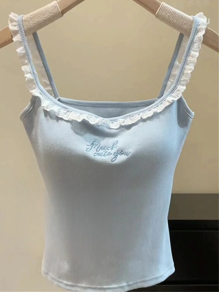 Summer Korean Fashion Vetement Femme Pink Women Tops Y2k Clothes Crop Tops Gothic Lace Bow Sweet Design Kawaii Tops Casual New
Summer Korean Fashion Vetement Femme Pink Women Tops Y2k Clothes Crop Tops Gothic Lace Bow Sweet Design Kawaii Tops Casual New