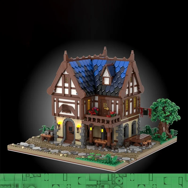4783 шт. MOC средневековая таверна премиум-класса Fantasy Inn DIY модель строительные блоки игрушки на день рождения подарок
4783 шт. MOC средневековая таверна премиум-класса Fantasy Inn DIY модель строительные блоки игрушки на день рождения подарок