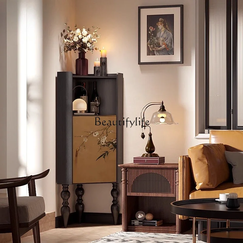 ls 27Meizhutu retro Chinese corner locker household corner triangle cabinet solid wood integrated 
ls 27Meizhutu retro Chinese corner locker household corner triangle cabinet solid wood integrated