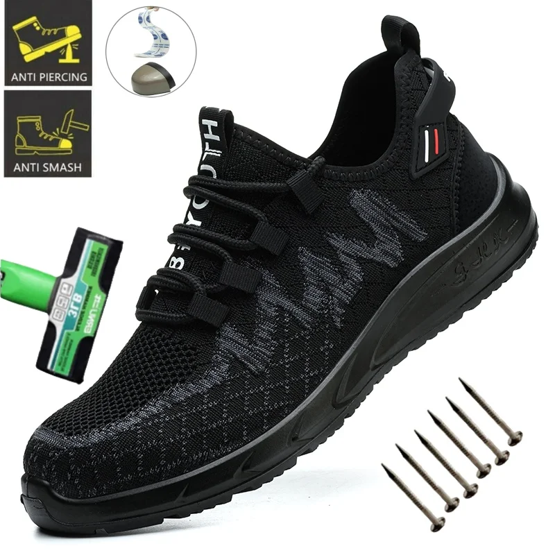 Light Safety Shoes Steel Toe Shoes for Men Anti-slip Anti-impact Anti-puncture Breathable Durable Outdoor Work Security Shoes
Light Safety Shoes Steel Toe Shoes for Men Anti-slip Anti-impact Anti-puncture Breathable Durable Outdoor Work Security Shoes