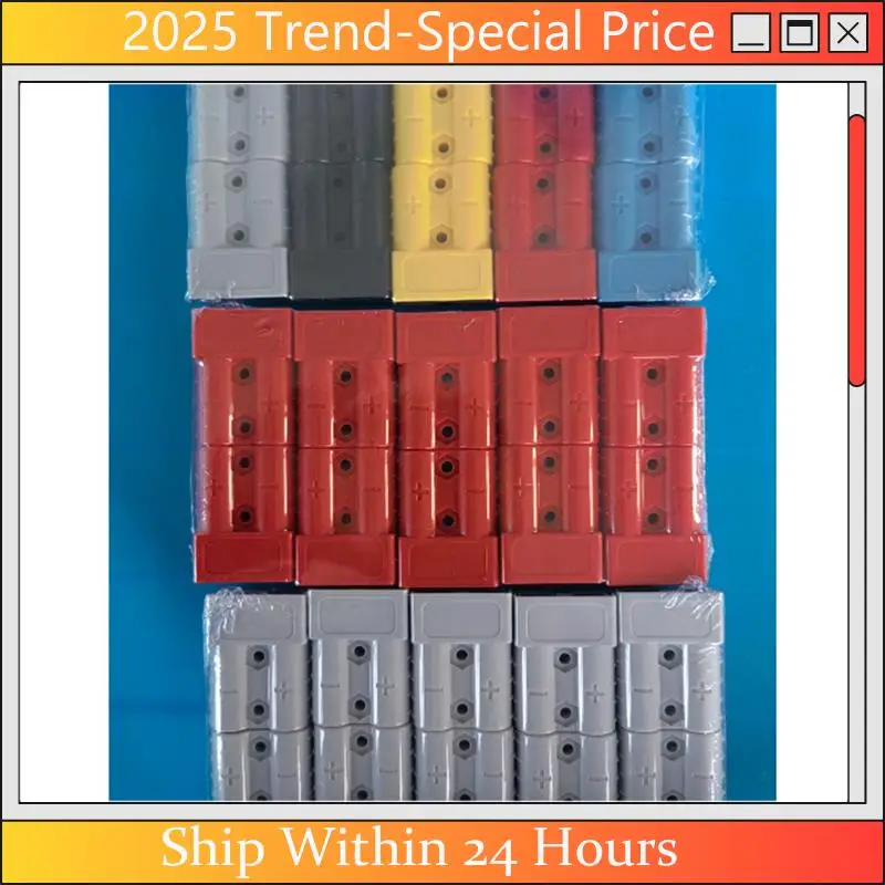 A61Z Deals 10PCS Anderson Style Plug Connector Set Kit 50A With Anderson Handle Forklift Battery Charging Quick Connectors Kit G
A61Z Deals 10PCS Anderson Style Plug Connector Set Kit 50A With Anderson Handle Forklift Battery Charging Quick Connectors Kit G