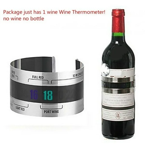 50pcs Stainless Steel Wine Thermometer (4--24'c) Shows Your Wine Temperature, Also Marks Best Serving Temperature
50pcs Stainless Steel Wine Thermometer (4--24'c) Shows Your Wine Temperature, Also Marks Best Serving Temperature