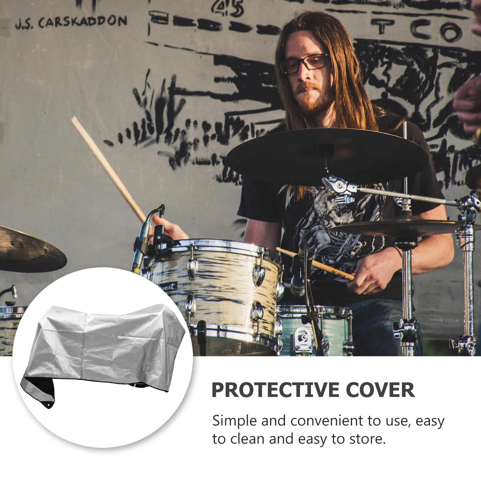 200x250cm Instrument Cover Waterproof Sunscreen Easy Clean Storage Protective Tool Drum Protective Cover Drum Protection Tool
200x250cm Instrument Cover Waterproof Sunscreen Easy Clean Storage Protective Tool Drum Protective Cover Drum Protection Tool