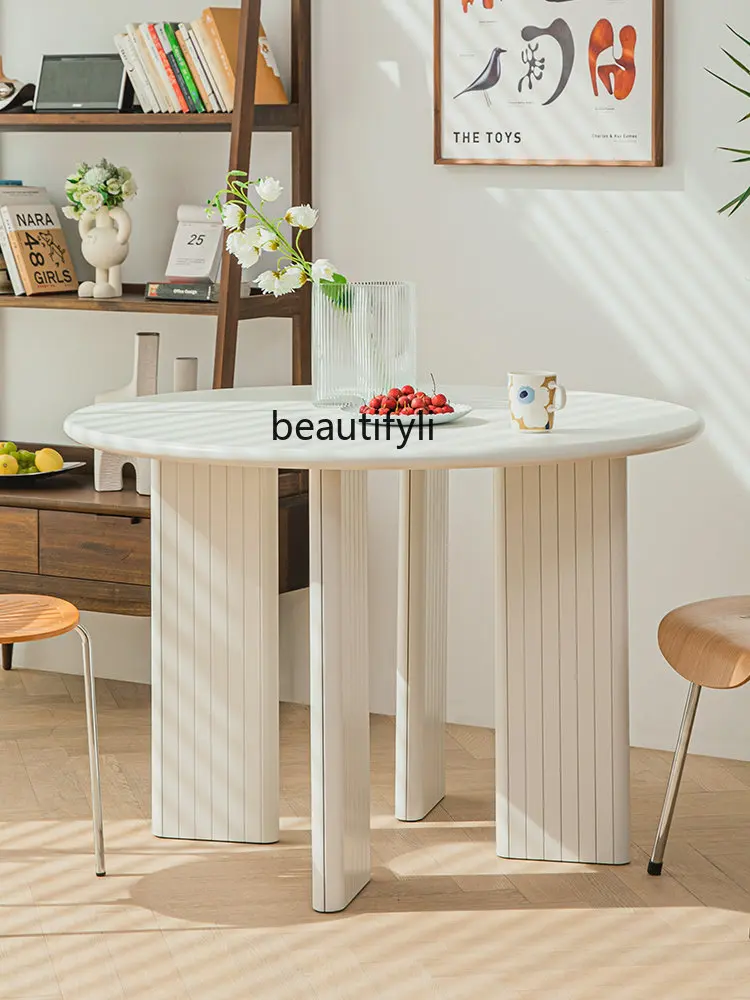 zqNordic Internet Celebrity Ins White Dining Table Home Small Apartment Silent Style Round Table French Retro round Dining Table
zqNordic Internet Celebrity Ins White Dining Table Home Small Apartment Silent Style Round Table French Retro round Dining Table