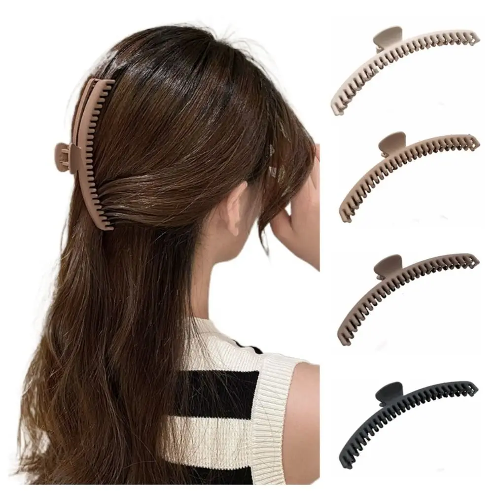 Fashion Large Matte Claw Clip Solid Color Korean Style Thin Shark Clip Ponytail Clip Acrylic Geometric hair claw Girls
Fashion Large Matte Claw Clip Solid Color Korean Style Thin Shark Clip Ponytail Clip Acrylic Geometric hair claw Girls
