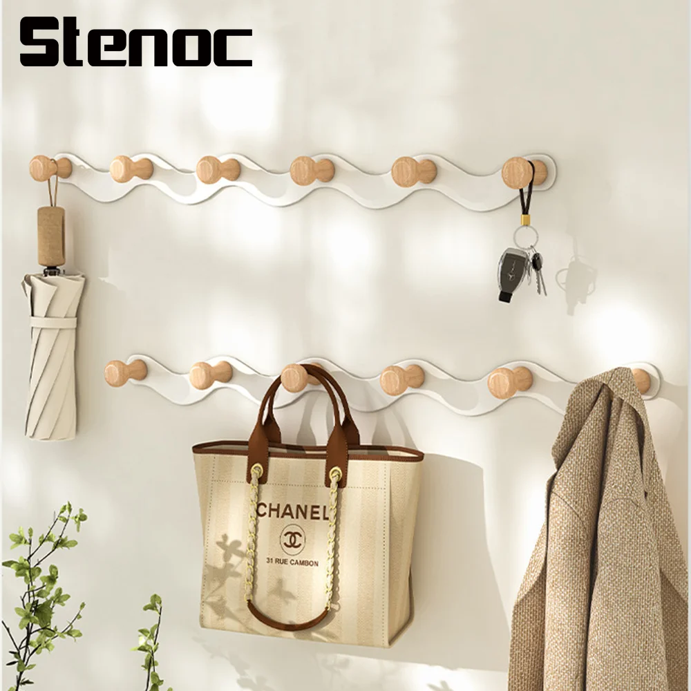 Stenoc Wall Mounted Creative Wave Shaped Door Hook Bedroom Door Back Hanging Hanger Iron Hook Row Hook Porch Bathroom Coat Hook
Stenoc Wall Mounted Creative Wave Shaped Door Hook Bedroom Door Back Hanging Hanger Iron Hook Row Hook Porch Bathroom Coat Hook