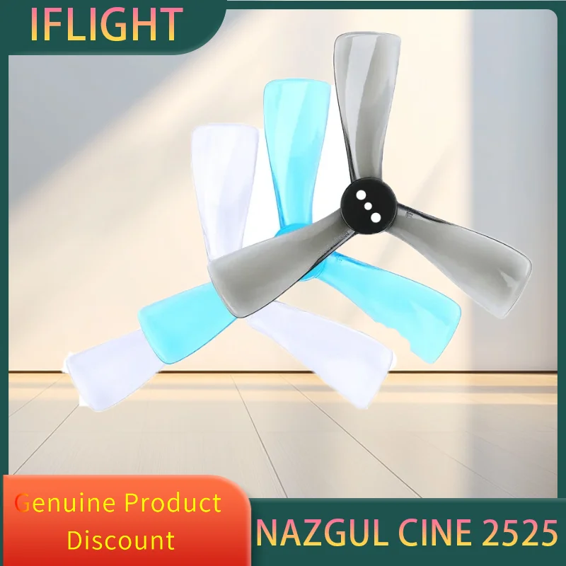 2Pair IFlight Nazgul Cine 2525 2.5X2.5X3 Three Blade Propeller Blade for RC FPV Freestyle 2.5inch Cinewhoop Ducted Drone
2Pair IFlight Nazgul Cine 2525 2.5X2.5X3 Three Blade Propeller Blade for RC FPV Freestyle 2.5inch Cinewhoop Ducted Drone