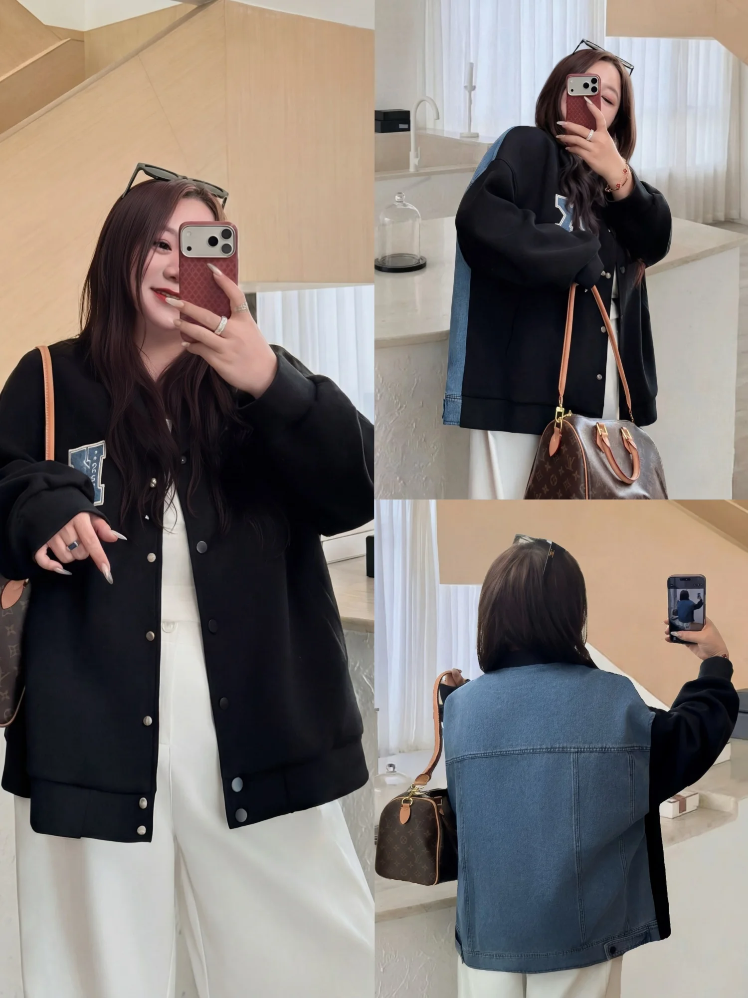 Casual Loose Women's Jacket Thick Sister Large Size Spring Commuter Style Slimming Top for plus Size Women 16846H
Casual Loose Women's Jacket Thick Sister Large Size Spring Commuter Style Slimming Top for plus Size Women 16846H