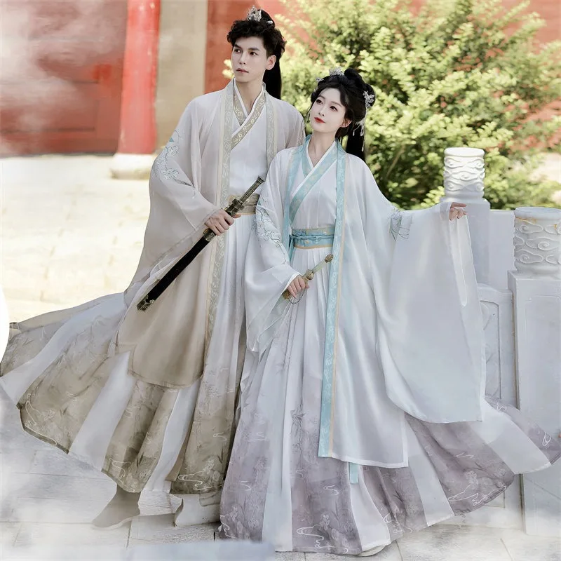 New Couple Hanfu Wei Jin Style Original Robe Gown Chinese Traditional Costume For Adult
New Couple Hanfu Wei Jin Style Original Robe Gown Chinese Traditional Costume For Adult