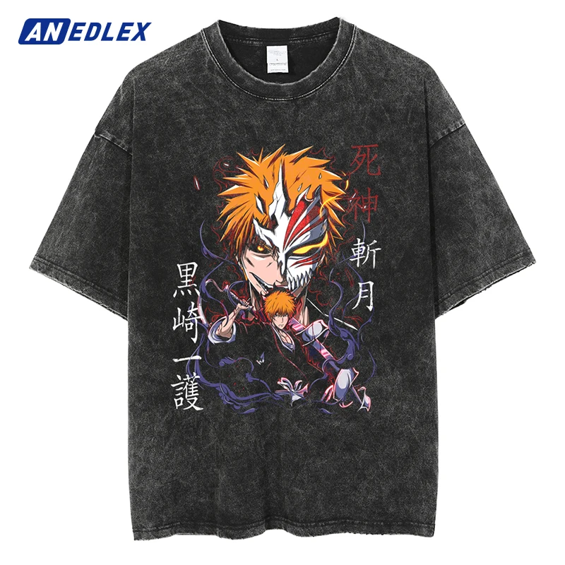 Men Streetwear Washed Tshirt Anime Graphic Print T-Shirt Harajuku Summer Short Sleeve Oversized T Shirt Cotton Tops Tees
Men Streetwear Washed Tshirt Anime Graphic Print T-Shirt Harajuku Summer Short Sleeve Oversized T Shirt Cotton Tops Tees