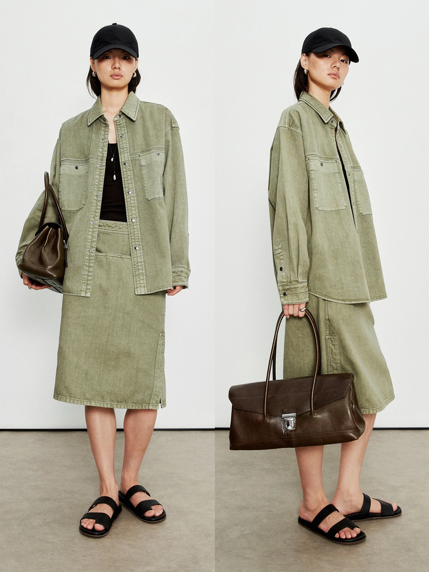 Модный комплект из джинсовой рубашки и юбки Lemire Sle от MRS Studios, 100% хлопок, не мнется, для повседневной носки, свободный крой, длинный рукав
Модный комплект из джинсовой рубашки и юбки Lemire Sle от MRS Studios, 100% хлопок, не мнется, для повседневной носки, свободный крой, длинный рукав