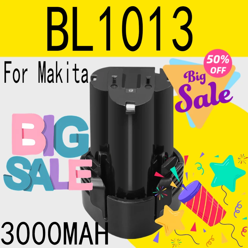 For Makita BL1013 Replacement Battery 10.8V 12V BL1014 BL1015 LiIon Replace Accumulators Power Tools Battery 3000MAH
For Makita BL1013 Replacement Battery 10.8V 12V BL1014 BL1015 LiIon Replace Accumulators Power Tools Battery 3000MAH