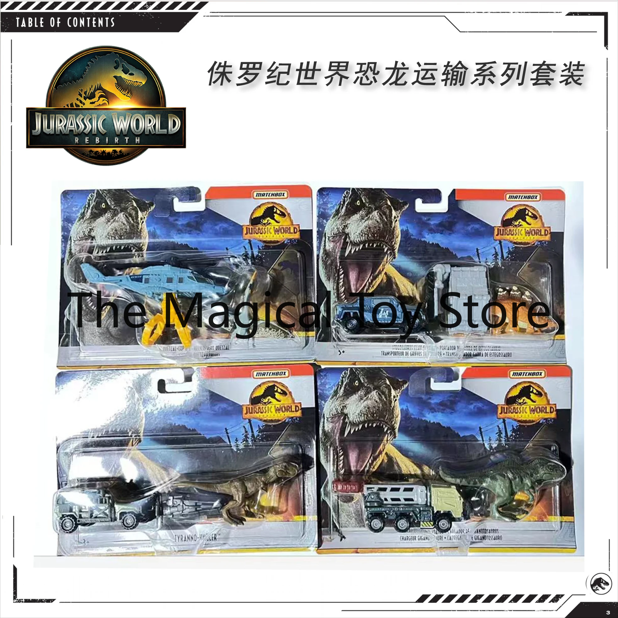 Original Jurassic World Dinosaur Transport Series Set Die-Cast Metal Car Toy Model Collectible Birthday Gift
Original Jurassic World Dinosaur Transport Series Set Die-Cast Metal Car Toy Model Collectible Birthday Gift