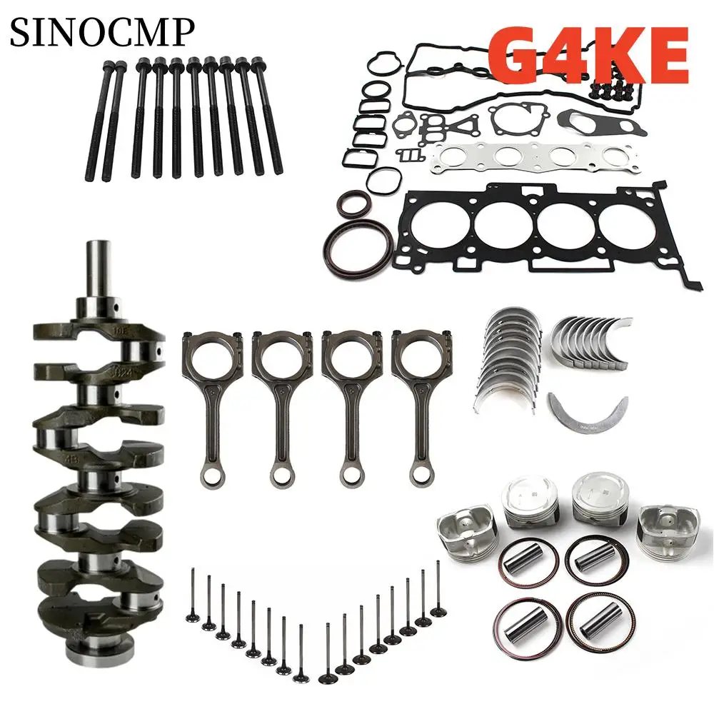 G4KE 2.4L Engine Rebuild Overhaul Kit w/ Crankshaft Rods For Hyundai Kia Azera Grandeur Sonata Santa Fe 23111-2G200 20910-2GL02
G4KE 2.4L Engine Rebuild Overhaul Kit w/ Crankshaft Rods For Hyundai Kia Azera Grandeur Sonata Santa Fe 23111-2G200 20910-2GL02