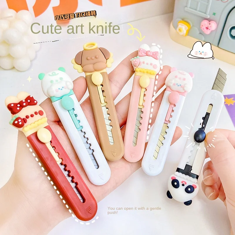 1PC Panda Bear Rabbit Dog Art Utility Express Box Knife Paper Cutter Craft Wrapping Refillable Blade Stationery Kawaii
1PC Panda Bear Rabbit Dog Art Utility Express Box Knife Paper Cutter Craft Wrapping Refillable Blade Stationery Kawaii