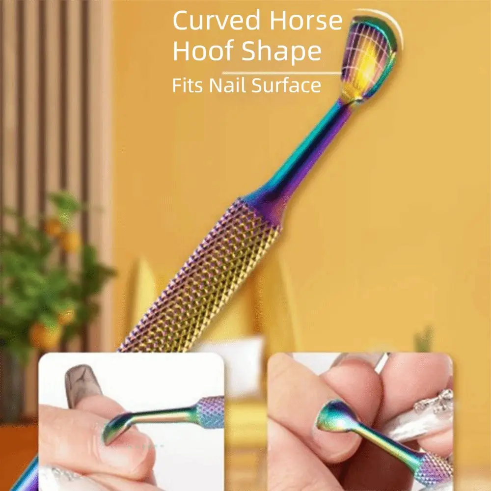 Stainless Steel Cuticle Pusher Double-Headed 100# 150# 240#, Horse Shoe Pusher Durable Angled Nail Care Tool Pre-Treatment
Stainless Steel Cuticle Pusher Double-Headed 100# 150# 240#, Horse Shoe Pusher Durable Angled Nail Care Tool Pre-Treatment